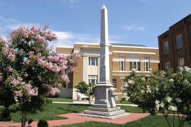 city street in Caldwell, North Carolina