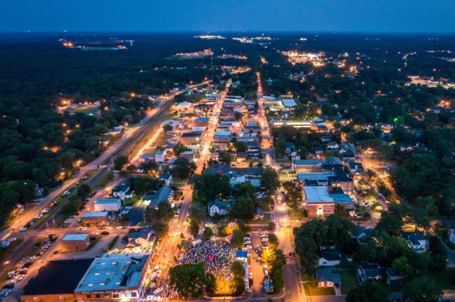 city street in Clayton, North Carolina
