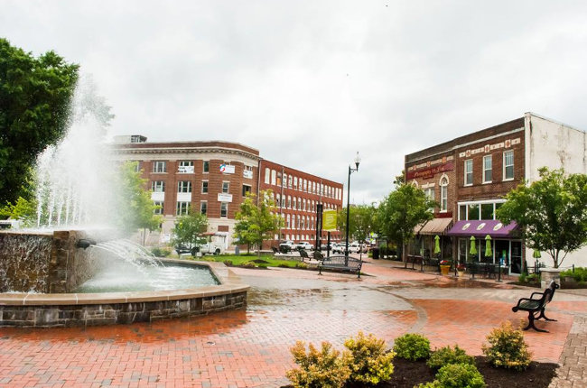 city street  in Danville, Virginia