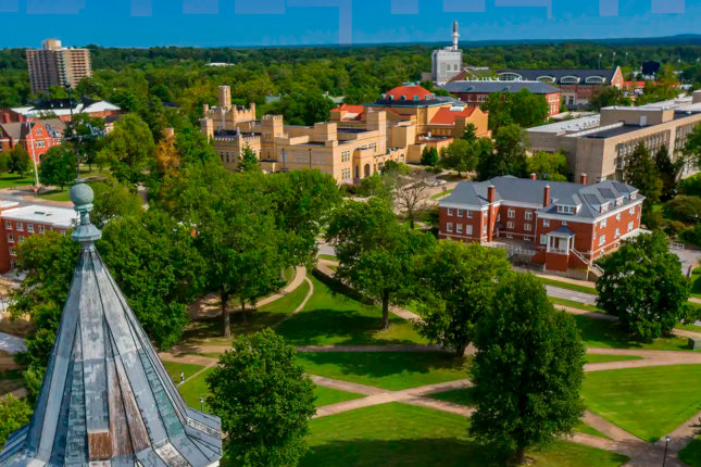 campus view in Carbondale, Illinois
