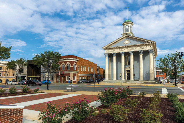 city street in Lexington, North Carolina