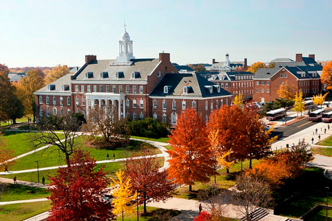 campus view in College Park, Maryland