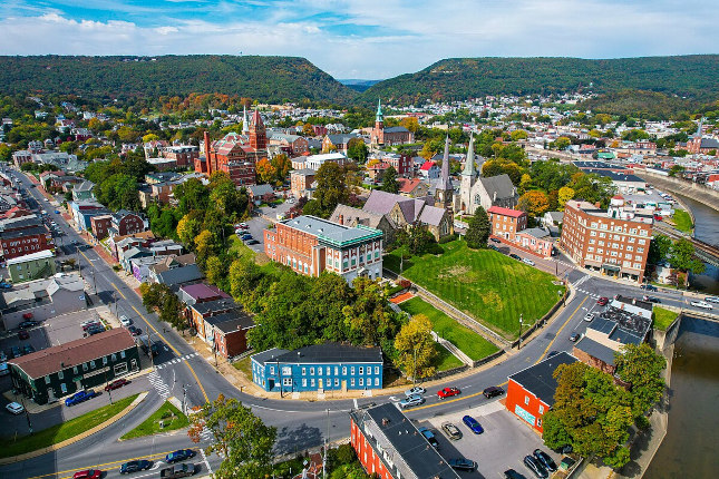 Main street in Cumberland, Maryland