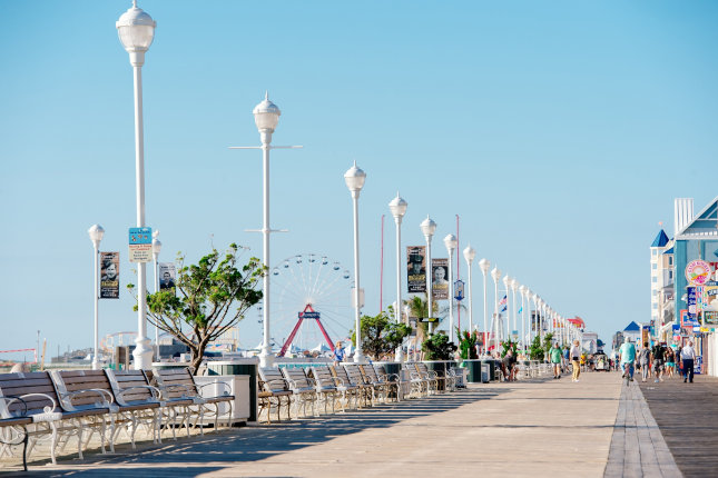 Boardwalk in Ocean City, Maryland