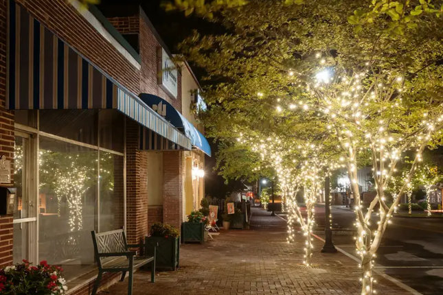 city street in Mount Holly, North Carolina