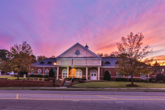 city street in Rockingham, North Carolina
