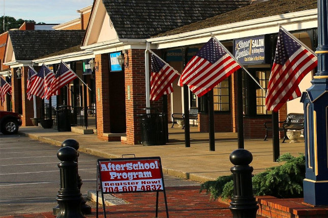 city street in Stanley, North Carolina